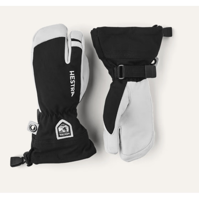 Hestra Heli Ski Jr 3 Finger|Grey|Black|3|4|5|6|7