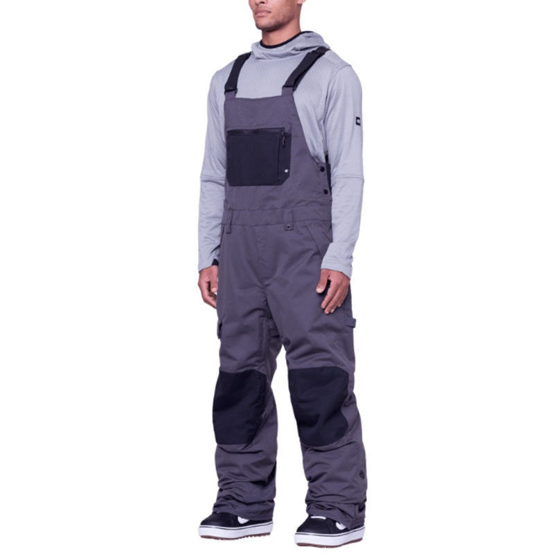 686 M Hot Lap Bib|CHARCOAL CLRBLK|BLACK DENIM|S|M|L|XL|XXL