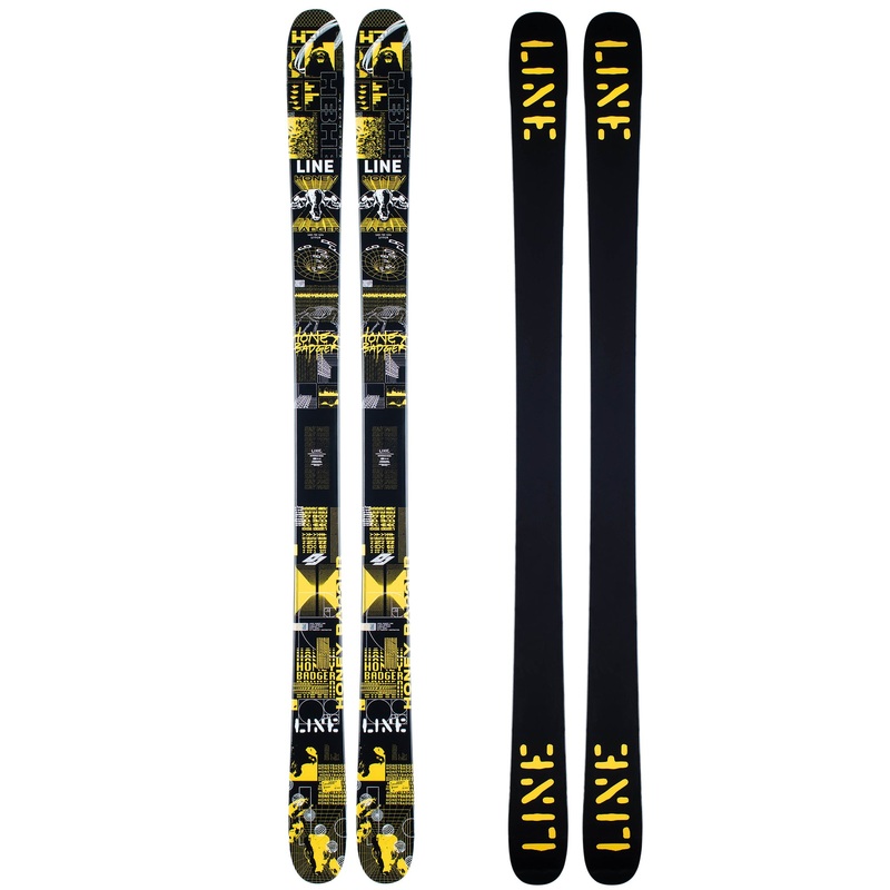 Line Honey Badger Skis|Male|Black/Yellow|172cm|177cm