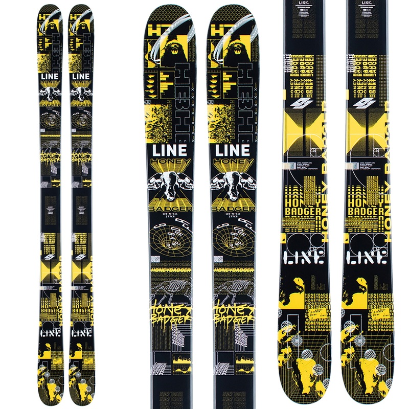 Line Honey Badger Skis|Male|Black/Yellow|172cm|177cm