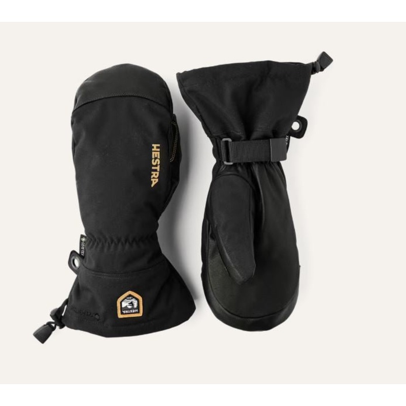 Army Leather Gore-Tex Mitt|Male|Black/Cream|Black/Black|7|8|9|10|11