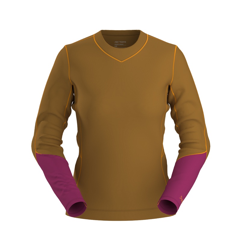 Arc’teryx Rho LS Crew W|Yukon/Amaranthus/Edziza|XS|S|M|L|XL