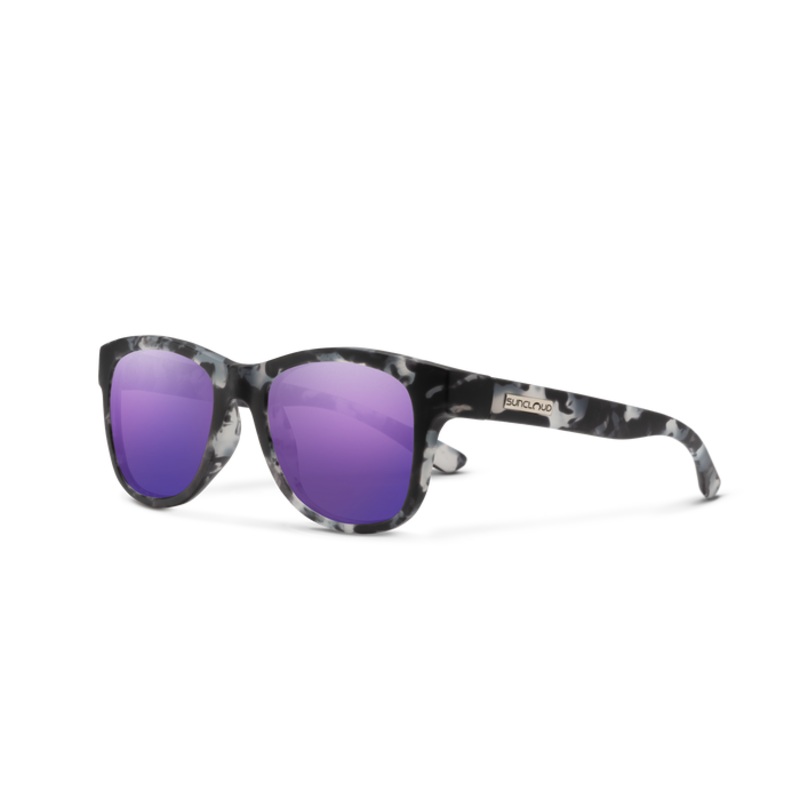 Suncloud Leeway|Matte Ice Tortoise | Polarized Purple Mirror|Tortoise | Polarized Sienna Mirror