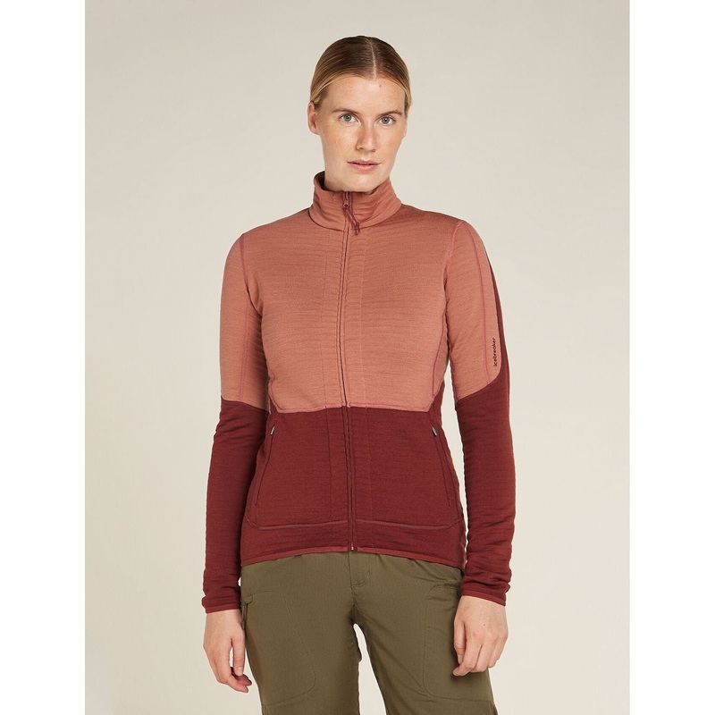 Icebreaker W Merino 400 RealFleece Descender LS Zip