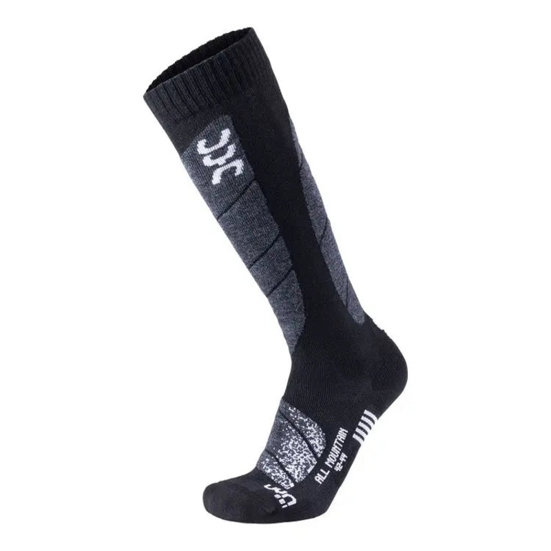 ALL MOUNTAIN MEN’S SKI SOCKS|39/41 / UK 6-7.5|42/44 / UK 8-9.5|45/47 / UK 10.5-12|Black/White B119