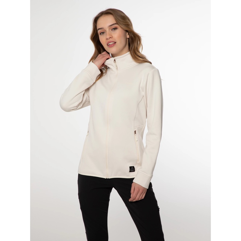 Kumae Full Zip Top|Medium|True Black|Canvasoffwhite|Petal Pink|Manatee