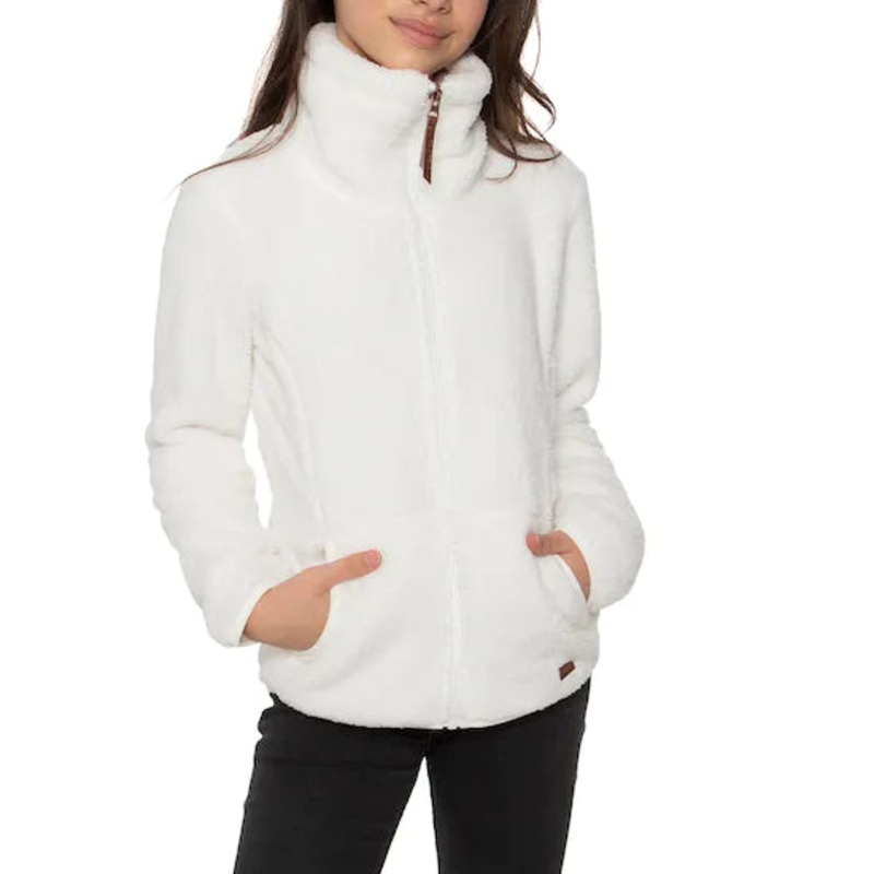 Riri Jr Full Zip Top|152cm|Seashell|Dark Grey