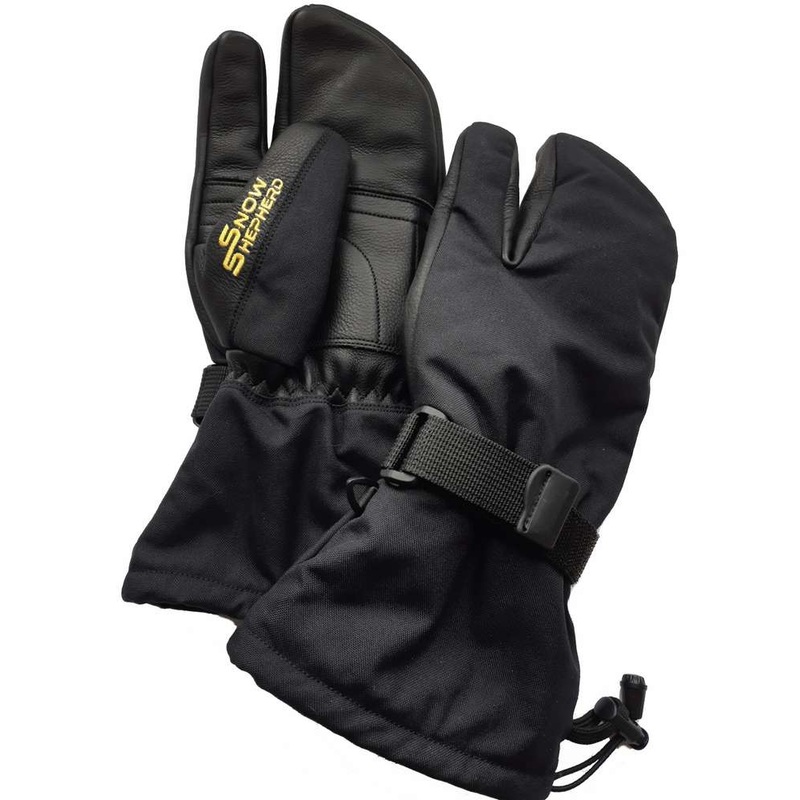 3 Finger Glove|Tan/Black|Black|Small|Medium|Large|XL