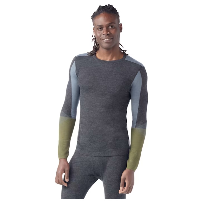 Smartwool Men’s Intraknit Thermal Merino Base Layer Colorblock Crew