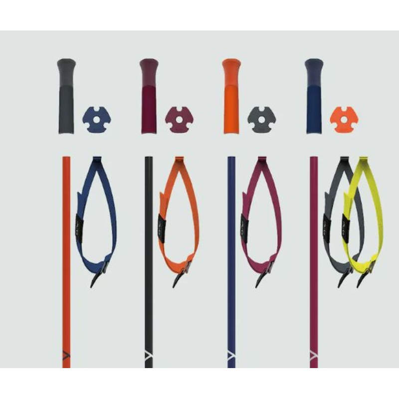 GTX 14 Custom Ski Poles|Blackberry|Flame|Navy|Asphalt
