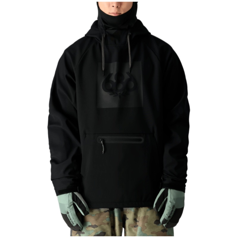 686 M Waterproof Hoody|BLACK|RHINO GREY|SMOKE MOUNTAIN PRINT|SUBLIME ORANGE TIE DYE|L