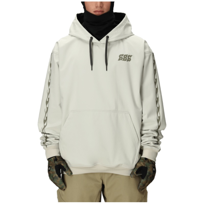686 M Waterproof Team Hoody|BLACK PRINT|LIMESTONE|L