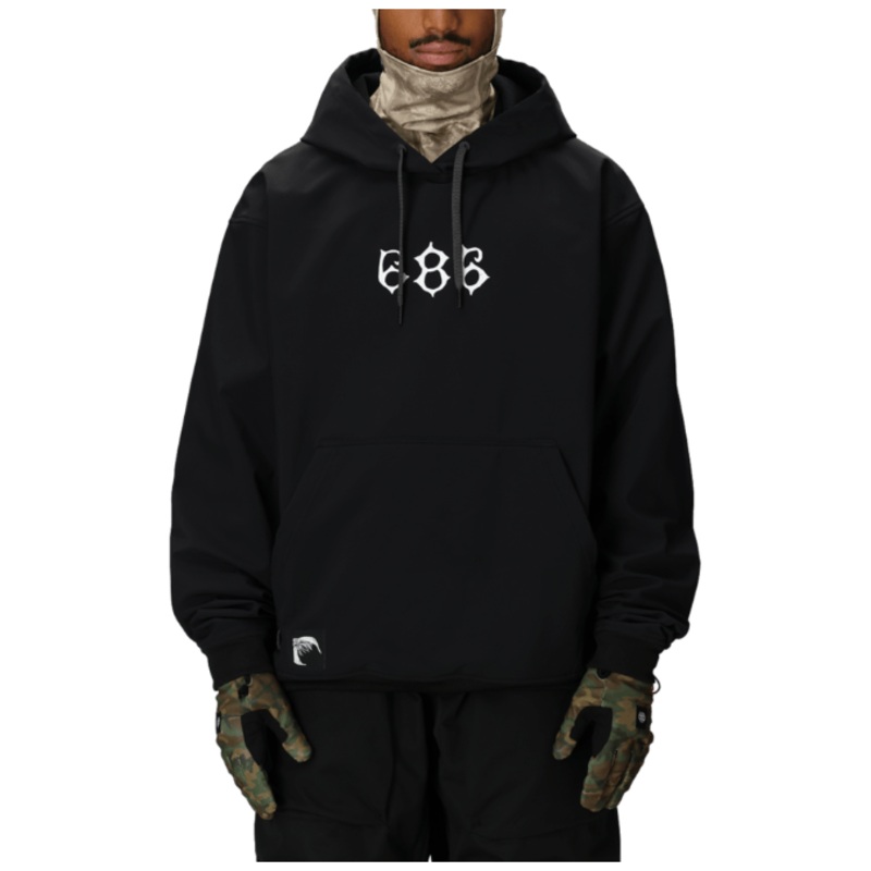 686 M Waterproof Team Hoody|BLACK PRINT|LIMESTONE|L