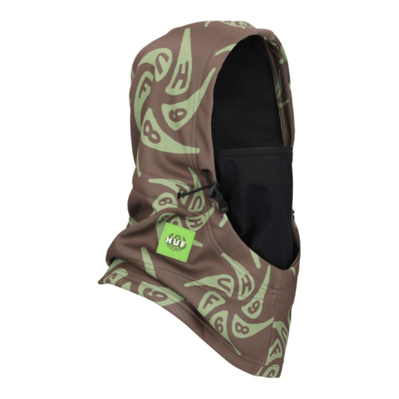 686 Patriot Bonded Hood|HUF SWIRL|LIMESTONE HEMISPHERE PRINT|O/S