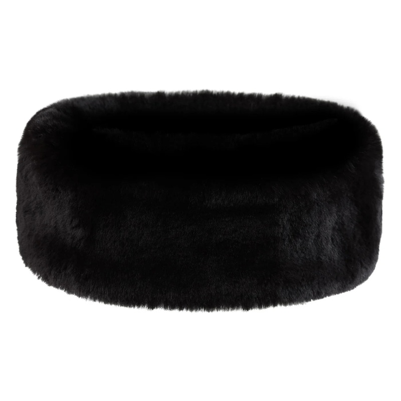 Faux Fur Headband  24/25|Cream|Black|One Size
