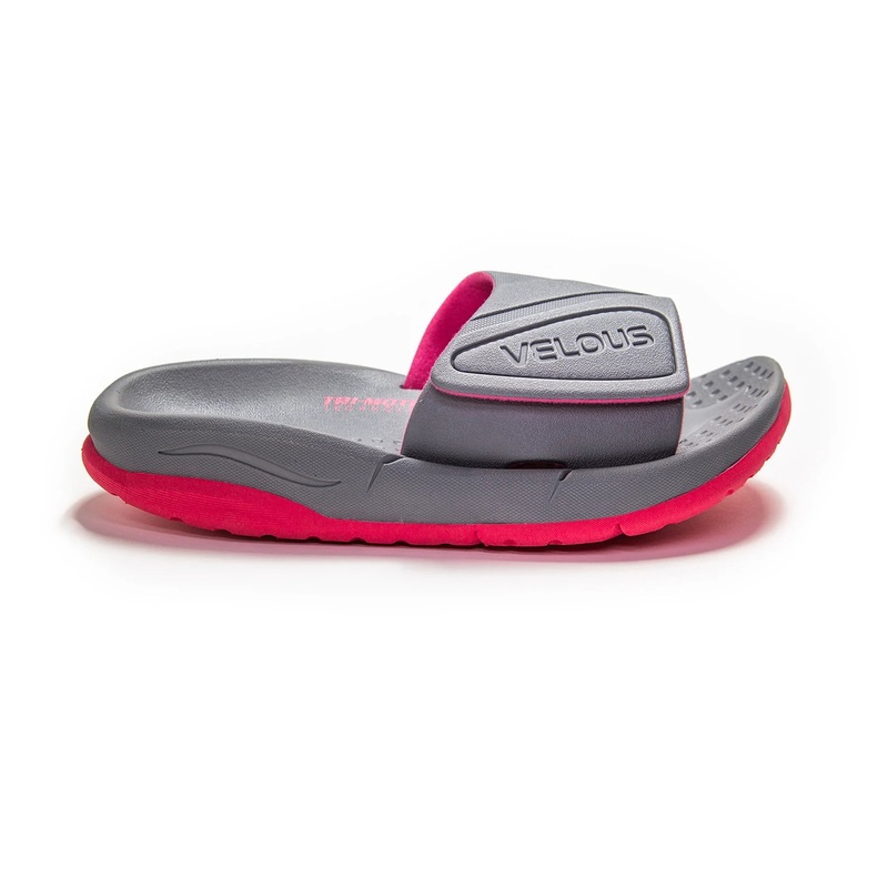 Active Adjustable Slide|Black|Grey/Pink|UK 4 (EU 38)|UK 5 (EU 39)|UK 6 (EU 40)|UK7 (EU 41)|UK8 (EU 42)|UK9 (EU 43)|UK10 (EU 44)|UK11 (EU 45)|UK12 (EU 46)