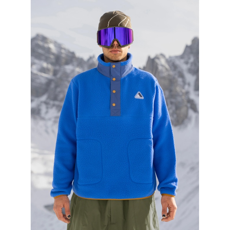 Armada Kenlem Fleece Popover|Dazzler/Navy|XS|S|M|L|XL