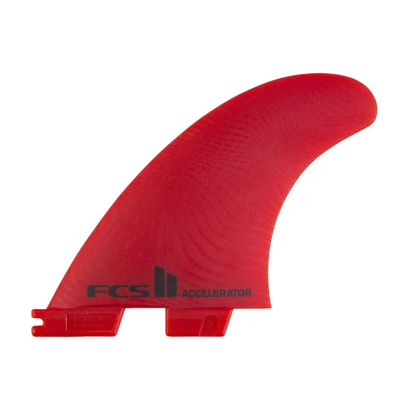 ACCELERATOR NEO GLASS RED TRI FINS