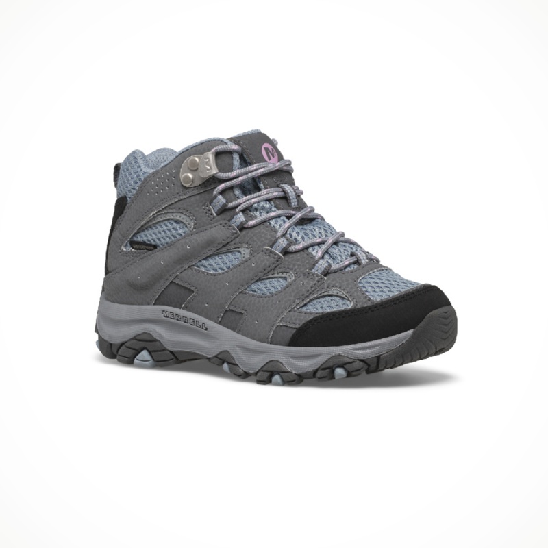 Moab 3 Mid Waterproof  Kids’|Altitude|Boulder/Red|1|2|3|4|5|6|7|11|12|13