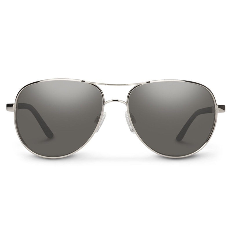 AVIATOR – SILVER W/POLARIZED GRAY sunglasses