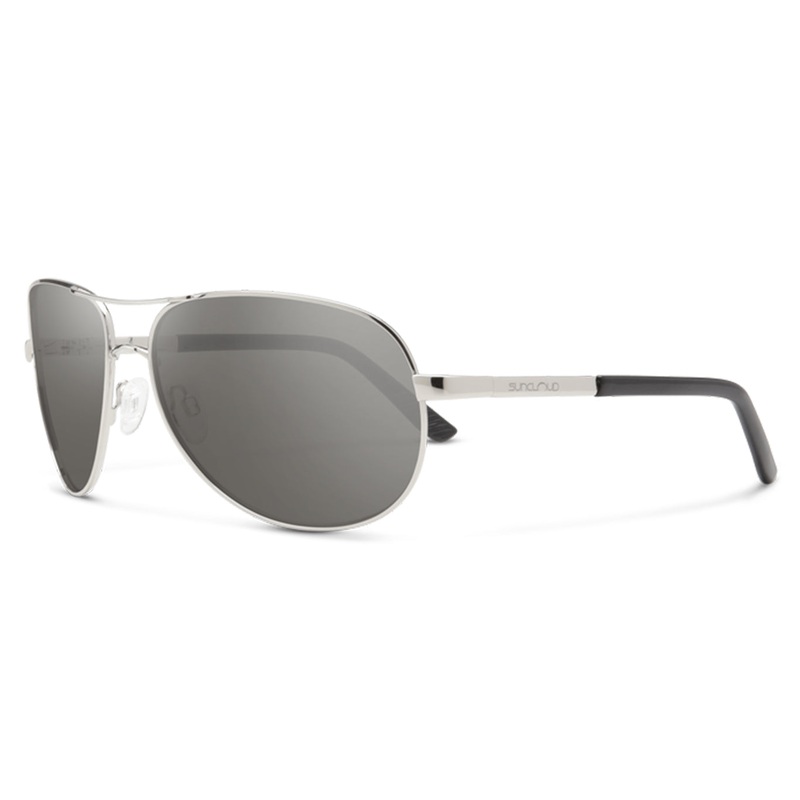 AVIATOR – SILVER W/POLARIZED GRAY sunglasses