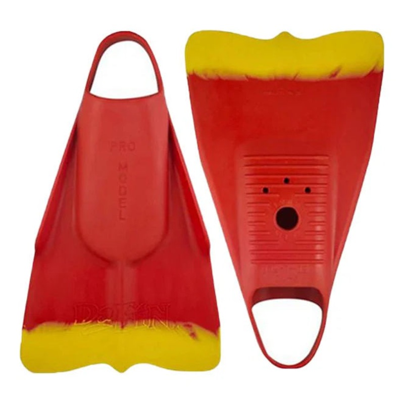 DA FIN  – Palmes bodyboard, bodysurf, lifeguard – Red / Yellow