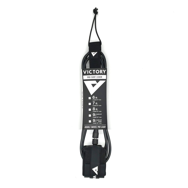 VICTORY – Surf Leash PRO 9′ – Matte Black