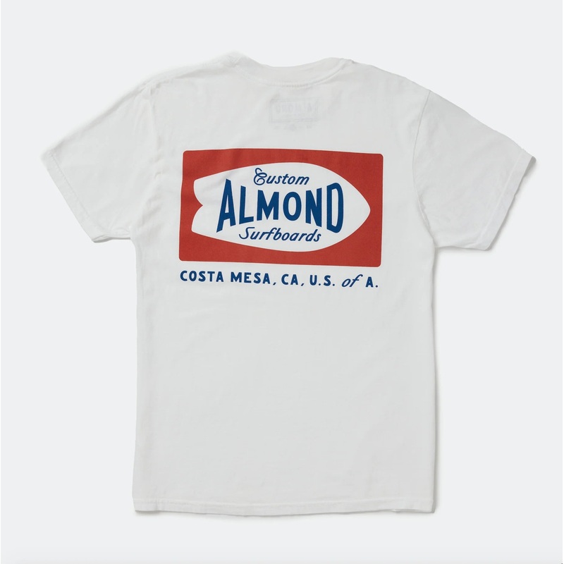 ALMOND Surfboards – Seaview Tee – White