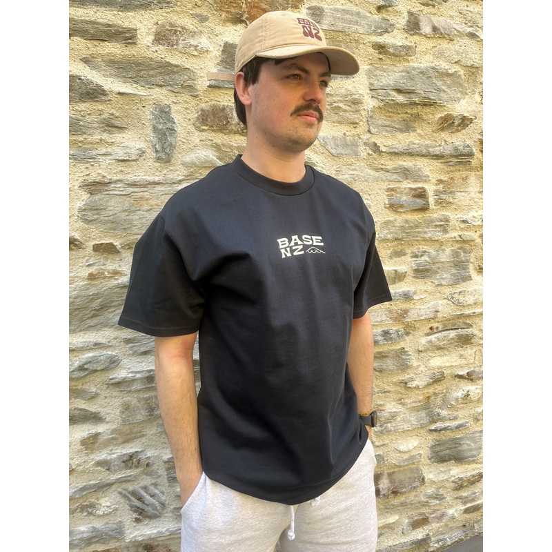 BaseNZ Mens Summer Mountain Heavy T-Shirt