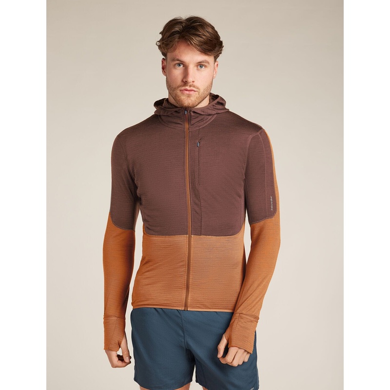 Icebreaker Merino Blend 200 Realfleece Descender Long Sleeve Zip Hoodie