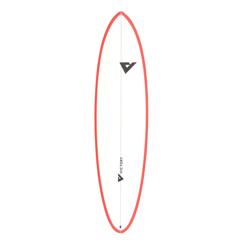 Victory Surfboards – Midlength – Epoxy – Futures – Matt Red / White