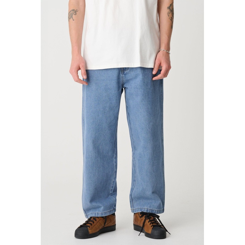 X-Large 91 Bull Denim Pants – Mid Blue
