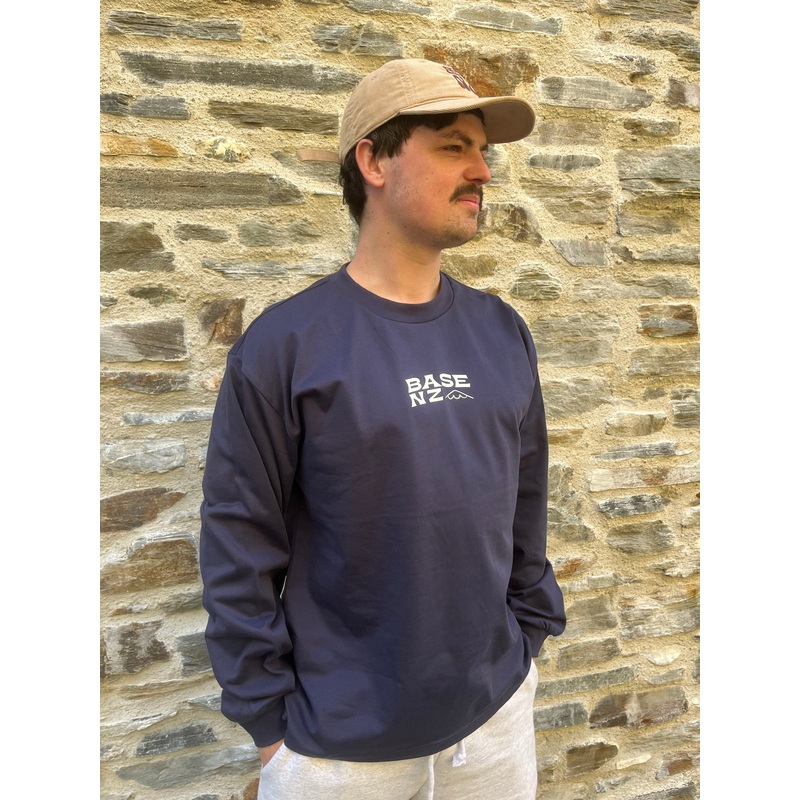 BaseNZ Summer Mountain Heavy Mens Long Sleeve Tee