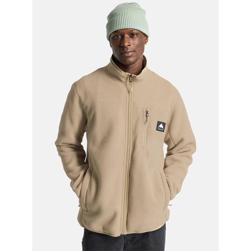 Burton Cinder Full-Zip|Summit Taupe|True Black|S|M|L|XL