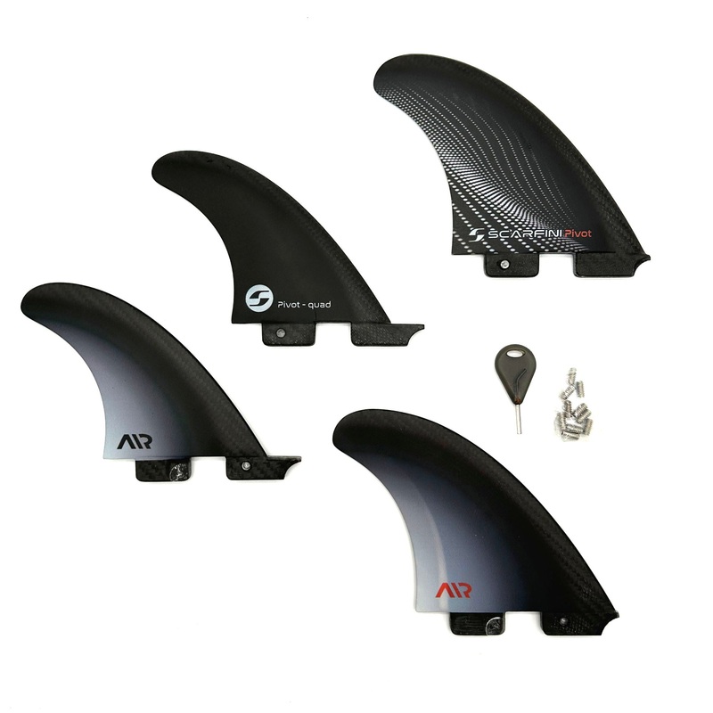 SCARFINI – FIVER –  AIR-CARBON FIBERGLASS FINS (Large) – FCS2