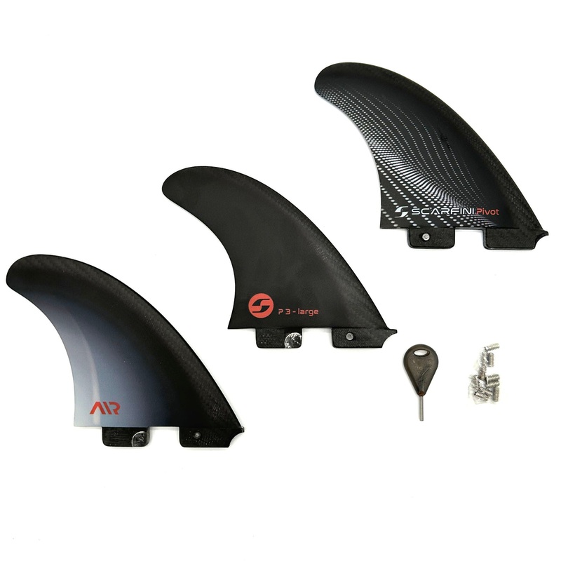 SCARFINI – THRUSTER – AIR-CARBON FIBERGLASS FINS (Large) – FCS2