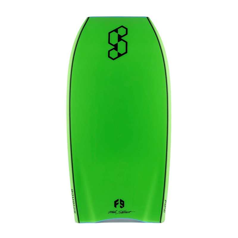 SCIENCE Bodyboards – Pipe 1x Stringer (PE) – Aqua / Bright Green