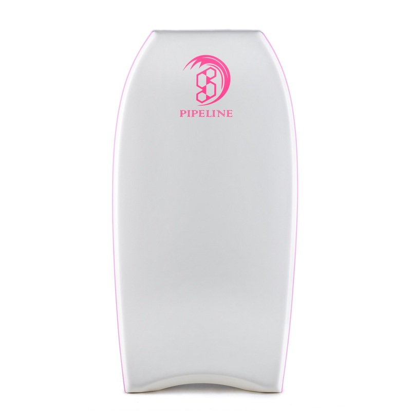 SCIENCE Bodyboard – Pipe Stringer (PE) – White / Grey