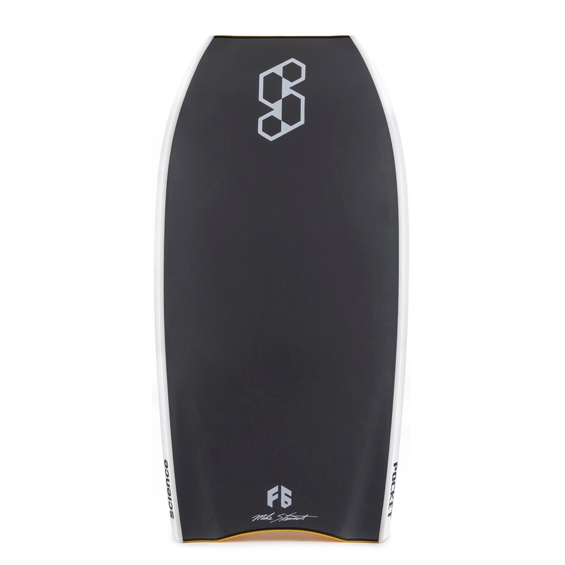SCIENCE Bodyboard – Pocket Tech Crescent Tail (PE) – Tangerine / Dark Grey