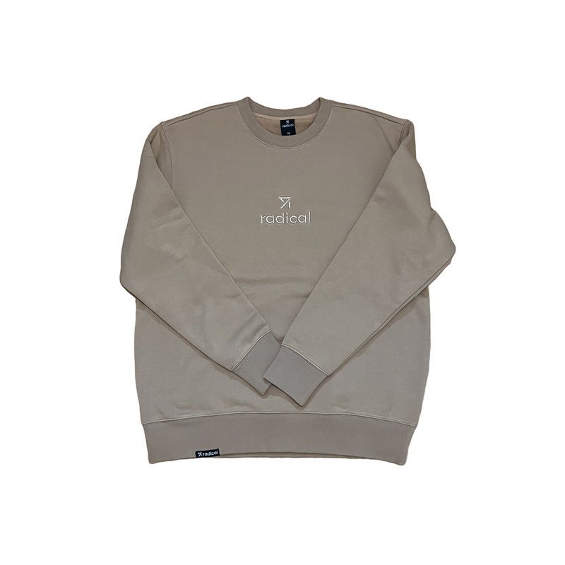 EMBROIDERED WMN CREW NECK|slate blue/logo|XS|S|M|L|XL