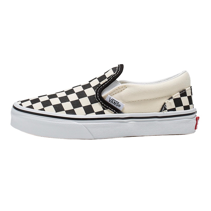 CLASSIC SLIP-ON – BOYS|black/white checkerboard|3|4|5|6|7|8
