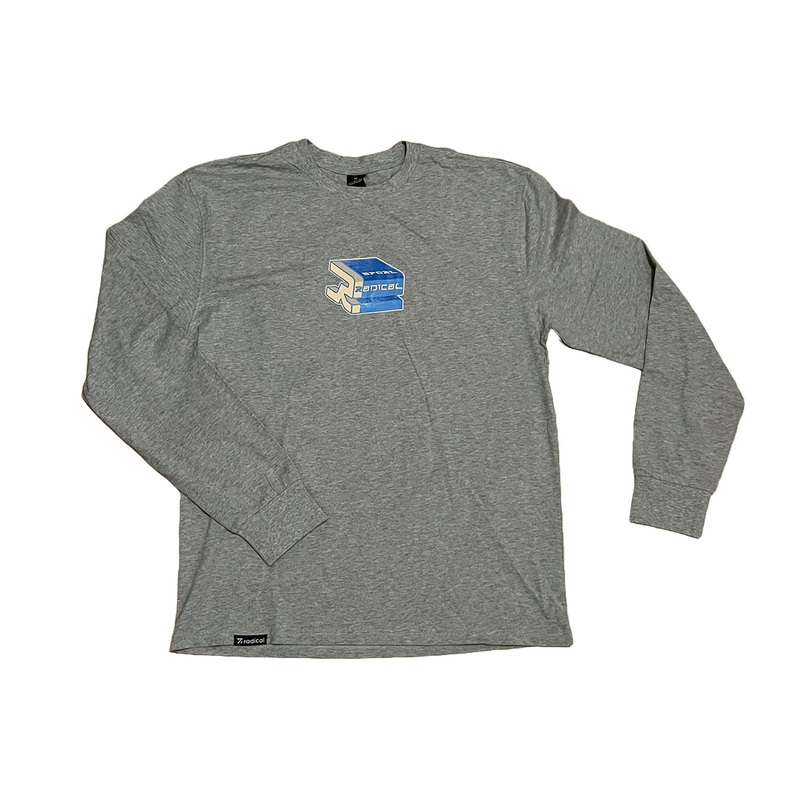 RETRO LS T-SHIRT|royal blue|heather grey|XS|S|M|L|XL|XXL