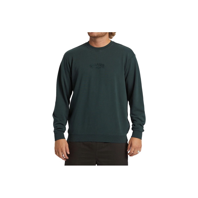 WAVE WASHED CREW|forest green|S|M|L|XL|XXL