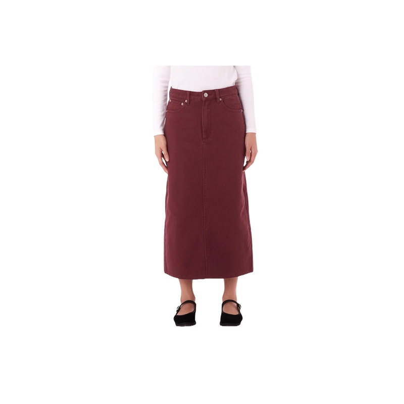W DARLA LONG SKIRT|wine|28|25|26|27