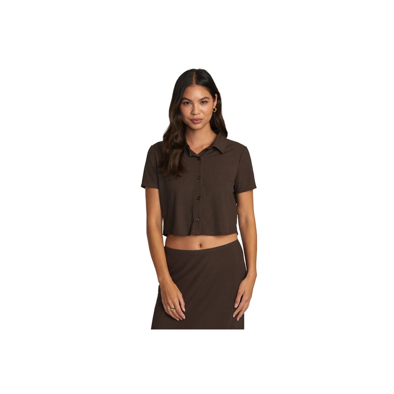 JENNI BUTTON DOWN|chocolate torte|S|M|L