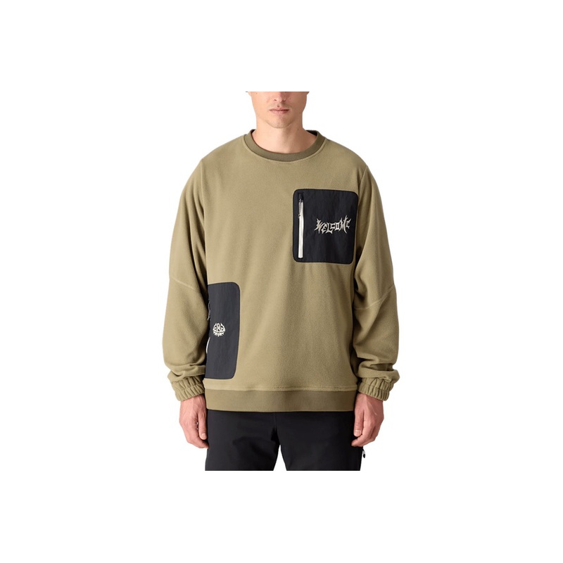 WELCOME FLEECE CREW NECK|welcome sage|M|L|XL