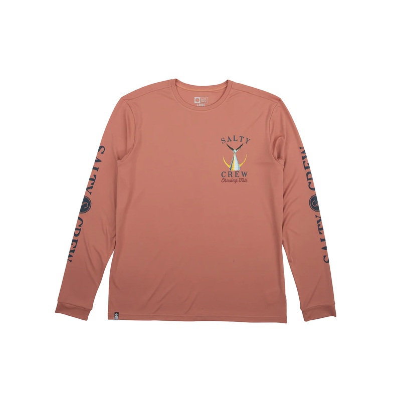 TAILED LS SUNSHIRT|white|coral|S|M|L|XL|XXL