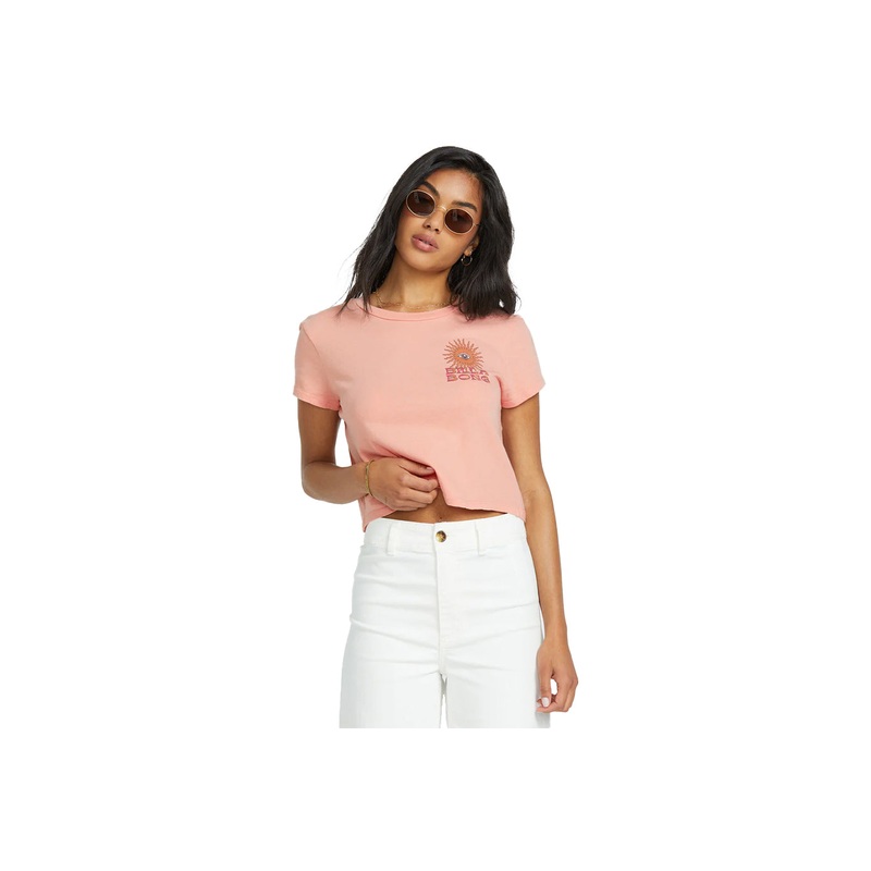 WAVE TRIP SHORT SLEEVE TEE|faded rose|S|M|L