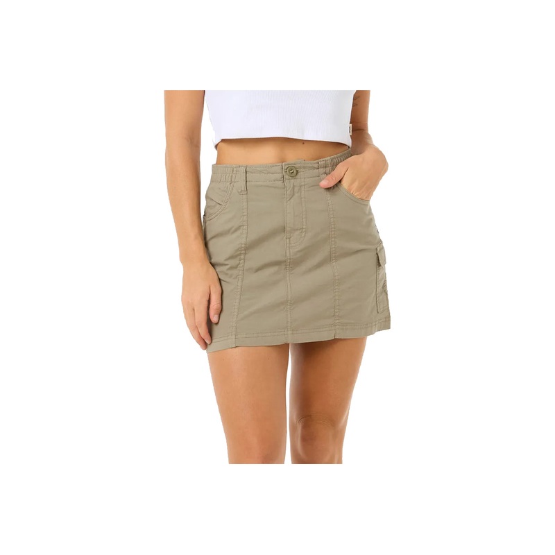 CRUISIN CARGO MINI SKIRT|sage|S|M|L