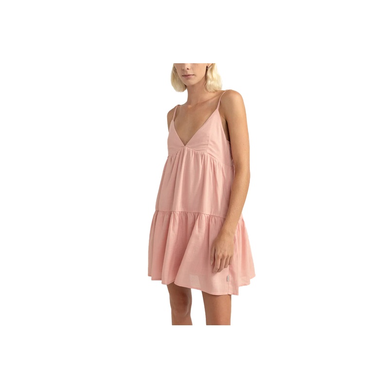 CLASSIC TIERED MINI DRESS|rose|S|M|L|XL